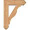 Ekena Millwork Funston Arts and Crafts Smooth Bracket w/ Offset Brace, Western Red Cedar, 7 1/2"W x 26"D x 34"H BKT0806X26X34FST03SWR - alternate 4